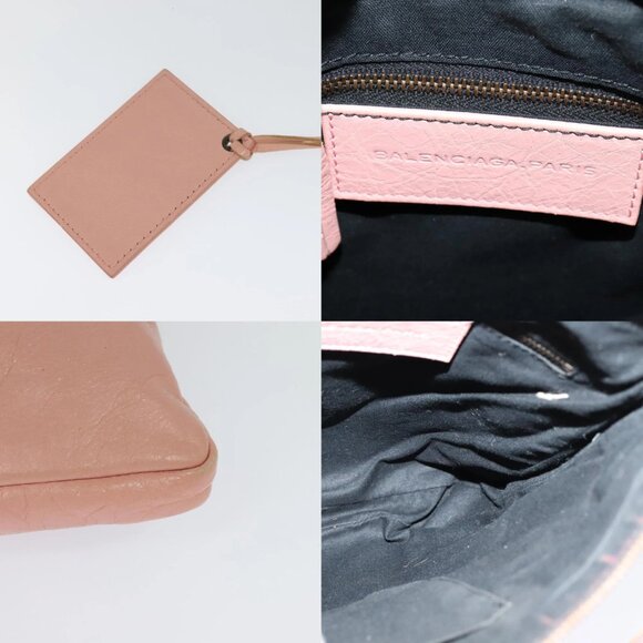 BALENCIAGA Shoulder Bag Leather Pink 310250 Auth hk2257V - Picture 14 of 14